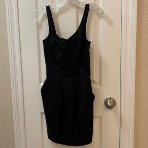 Guess Sweatheart Neckline Black Dress Size 5